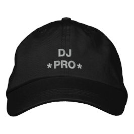 DJ Pro Bestickte Baseballkappe