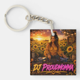 DJ PROUDMOMMA DOPPELSEITIGER SCHLÜSSELANHÄNGER