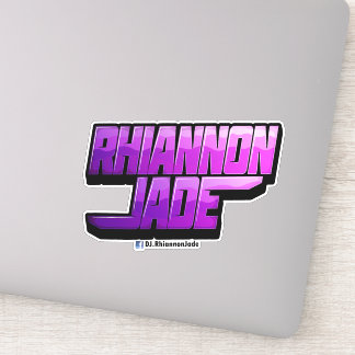 DJ Rhiannon Jade Logo Vinyl Aufkleber/Aufkleber Aufkleber