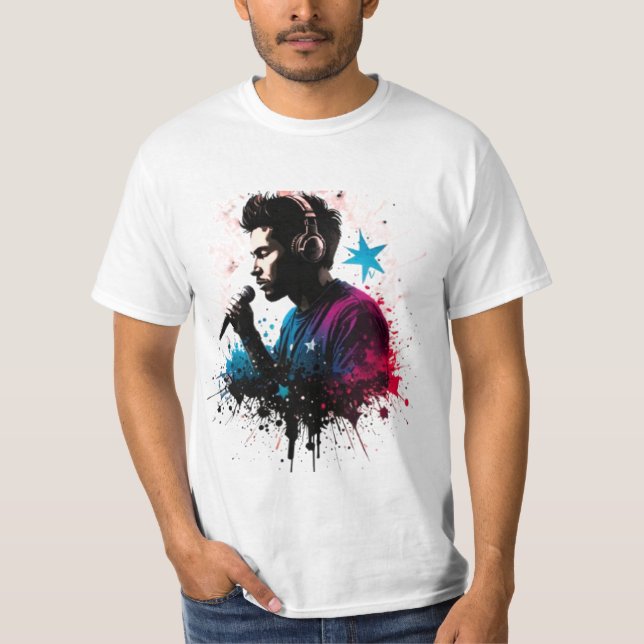 DJ Rising Star T - Shirt Design (Vorderseite)
