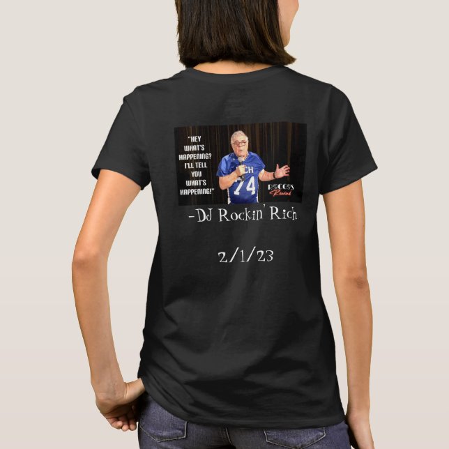 DJ Rockin' Rich/Rocco's Rewind-Shirt T-Shirt (Rückseite)