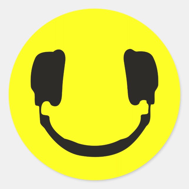 DJ RUNDER AUFKLEBER (Vorderseite)