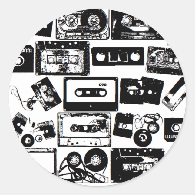 dj runder aufkleber (Vorderseite)