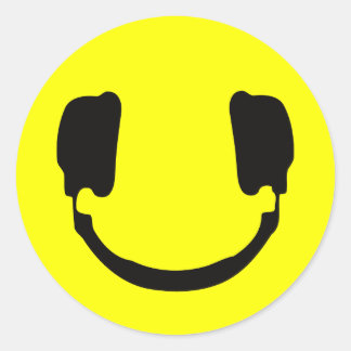 DJ RUNDER AUFKLEBER