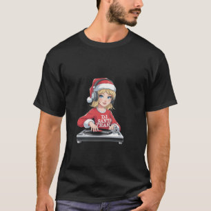 DJ Santa Girl Team Funny Merry Mixmas Weihnachten  T-Shirt