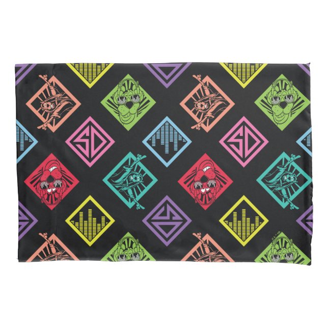 DJ Scooby-Doo-Muster Kissenbezug (Vorderseite)