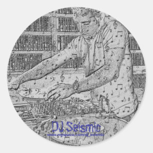 DJ Seismic - Makin Music! Runder Aufkleber