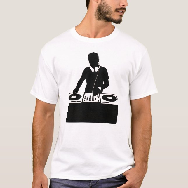 DJ-Silhouette T-Shirt (Vorderseite)
