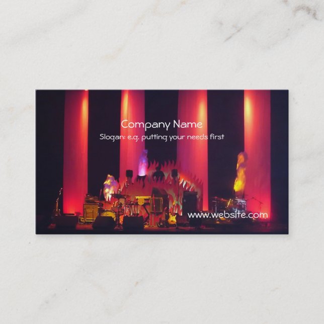 DJ-Spiele vor LiveBand Visitenkarte (Vorderseite)