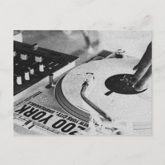 DJ Spinning Vinyl 2 Postkarte