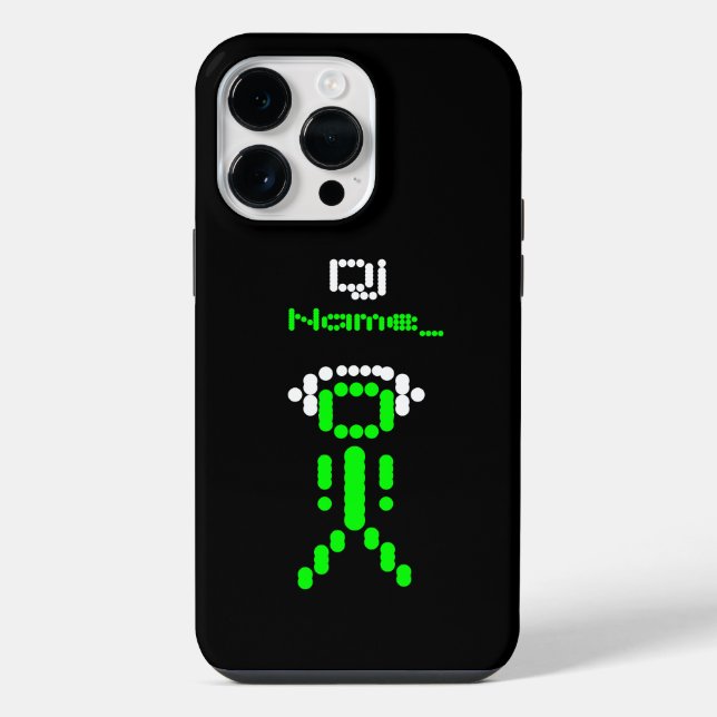 Dj Stick Guy Personalisiert iPhone Hülle (Rückseite)