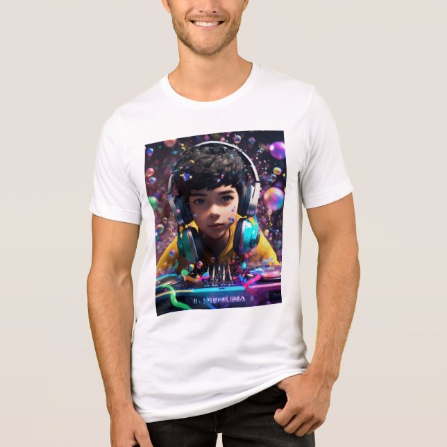 DJ T-Shirtt Tri-Blend Shirt (Vorderseite)