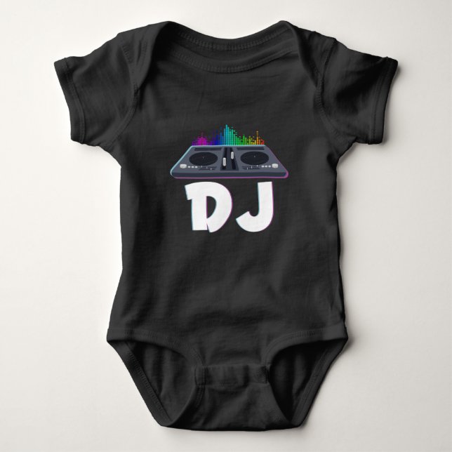 DJ Techno Music Producer Electro Musician Baby Strampler (Vorderseite)