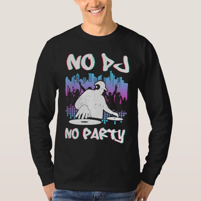 DJ Techno Youth  him Sound Techno Synth T-Shirt (Vorderseite)