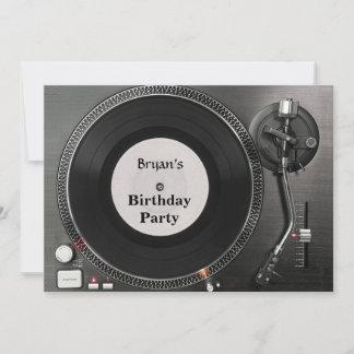 DJ Turntable - Einladung