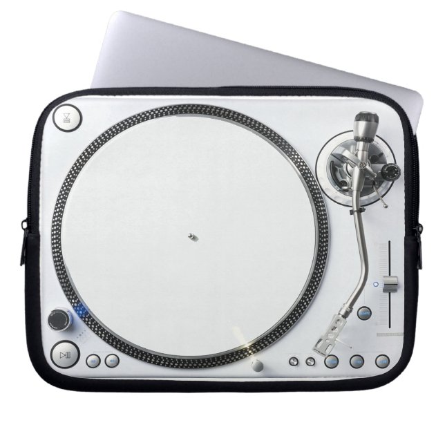 DJ Turntable - Notebook-Sleeves Laptopschutzhülle (Vorderseite)