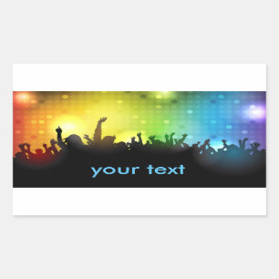 DJ Turntable Party Sticker