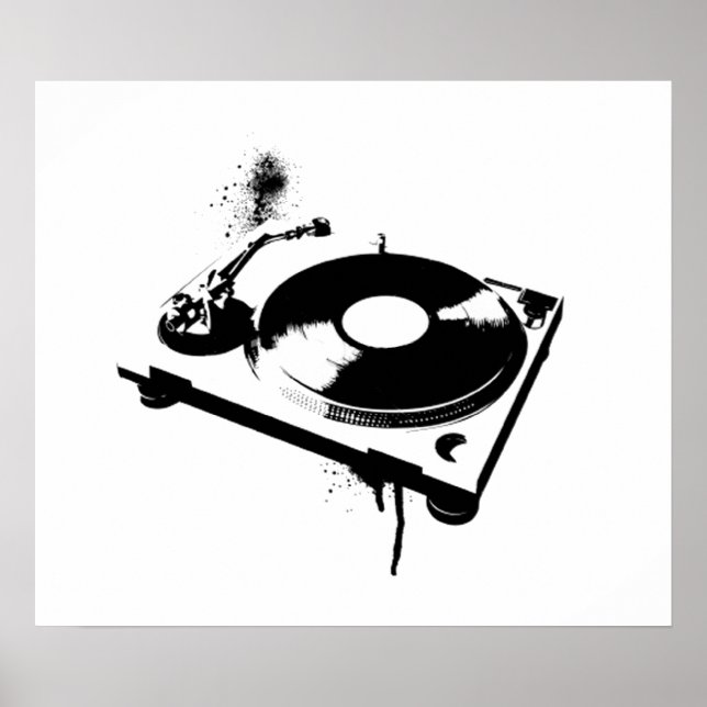 DJ-Turntable Poster (Vorne)