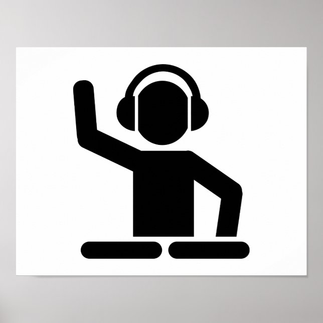 DJ-Turntable Poster (Vorne)