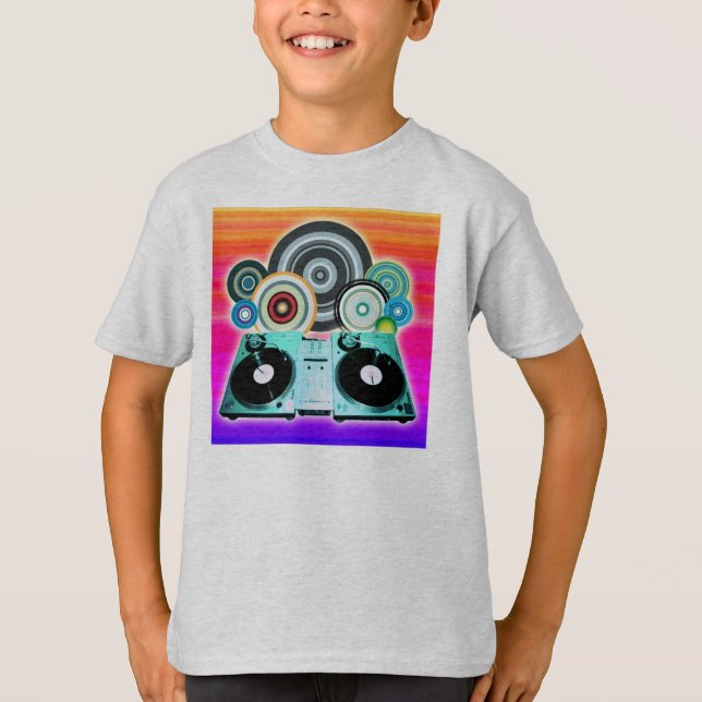 DJ-Turntable T-Shirt (Vorderseite)