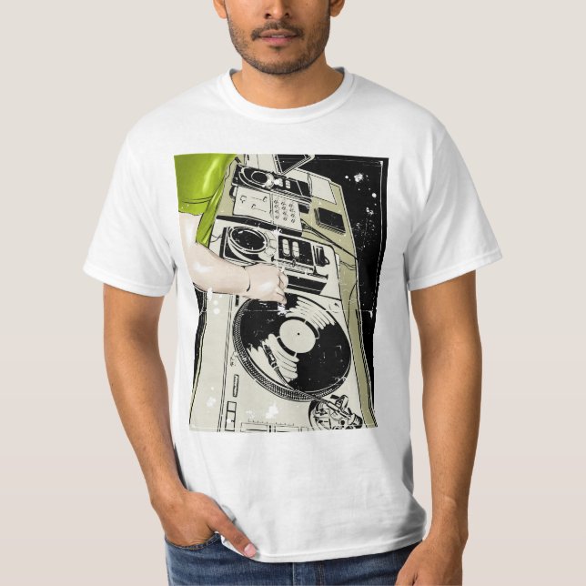 DJ-Turntable T-Shirt (Vorderseite)