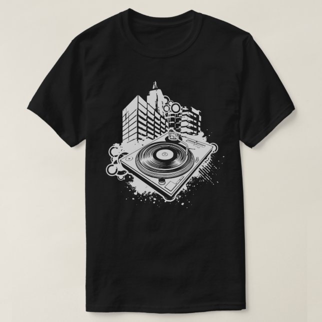 DJ-Turntable T-Shirt (Design vorne)