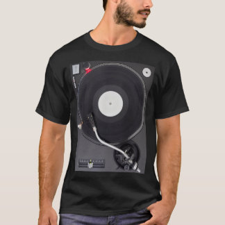 DJ Turntable, Vinyl Record Foto T-Shirt