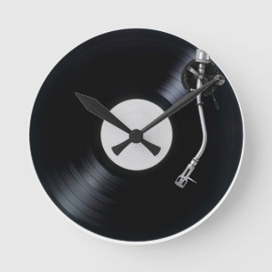 DJ-Turntable Wand-Uhr Runde Wanduhr