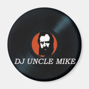DJ UNCLE MIKE VINYL RECORD Kühlschrankmagnet Magnet