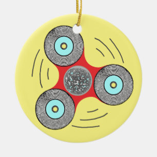 DJ-Unruhe-Spinner Keramikornament