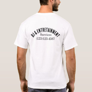 dj Unterhaltungs- bearbeitbare Arbeitsuniform T-Shirt