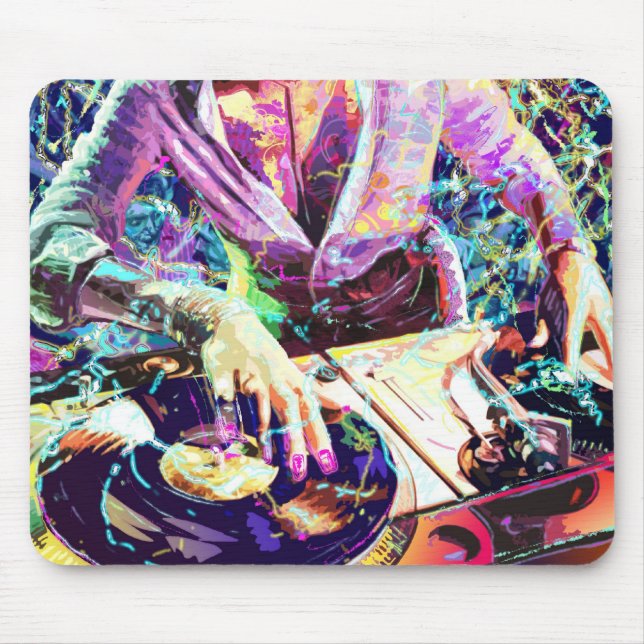 DJ-VEREIN-MÄDCHEN MOUSEPAD (Vorne)