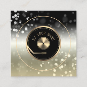 DJ VinJ Platte Player Visitenkarte