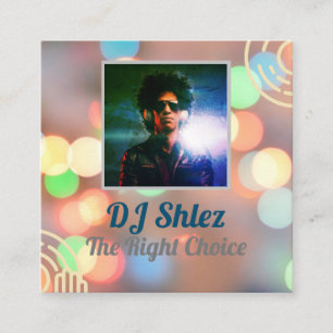 DJ-Visitenkarte anpassen  Quadratische Visitenkarte