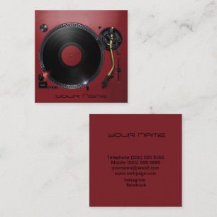 DJ-Visitenkarte Quadratische Visitenkarte
