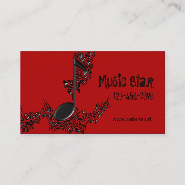 DJ-Visitenkarte Visitenkarte (Vorderseite)