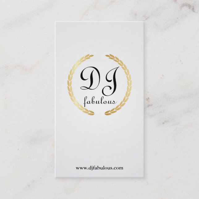 DJ - Visitenkarten Visitenkarte (Vorderseite)
