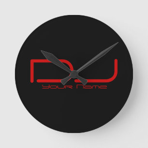 DJ Wall Clock Runde Wanduhr
