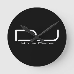 DJ Wall Clock Runde Wanduhr