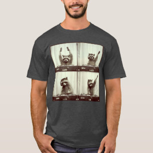 DJ Waschbär kratzt Vinyl Waschbär Hip Hop Stil T-Shirt