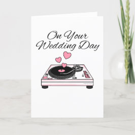 DJ Wedding Card Music Lover Dankeskarte