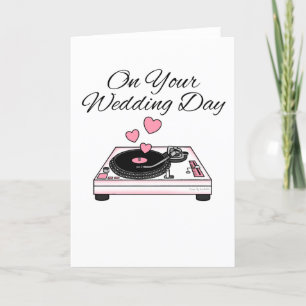 DJ Wedding Card Music Lover Dankeskarte