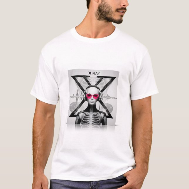 DJ Xray Chest X-Ray Art Design T-Shirt (Vorderseite)