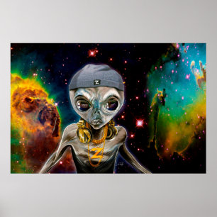 DJ Zedd Alien Rave Master Poster