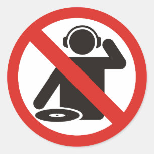 DJ-Zone Runder Aufkleber