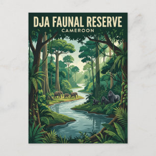 Dja Faunal Reserve Kamerun Postkarte