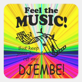 Djembe fühlt sich wie der Aufkleber für den Musik-