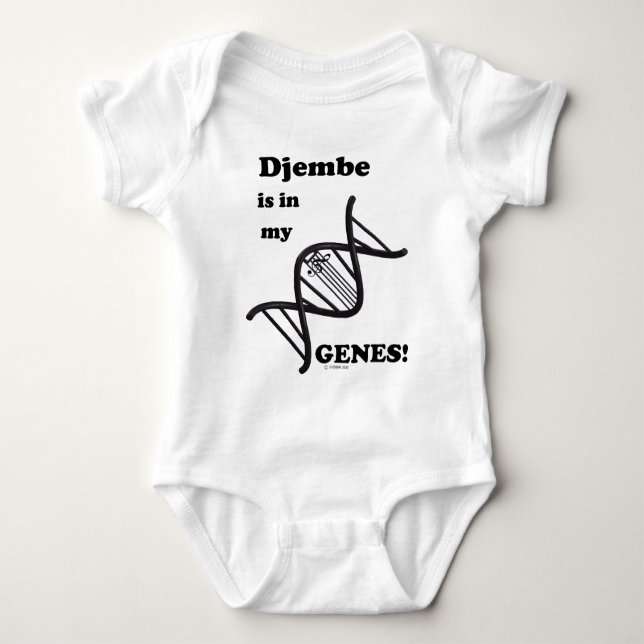 Djembe ist in meinen Genen! Baby Strampler (Vorderseite)