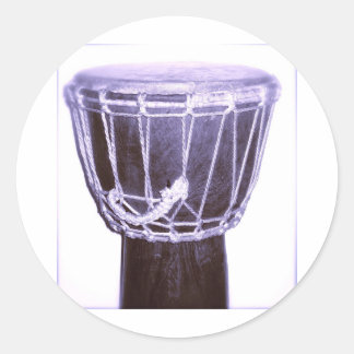 Djembe Music Gifts Runder Aufkleber