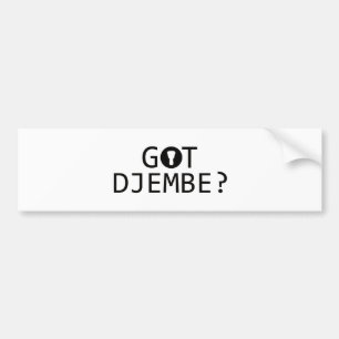 DJEMBE Musikentwürfe Autoaufkleber